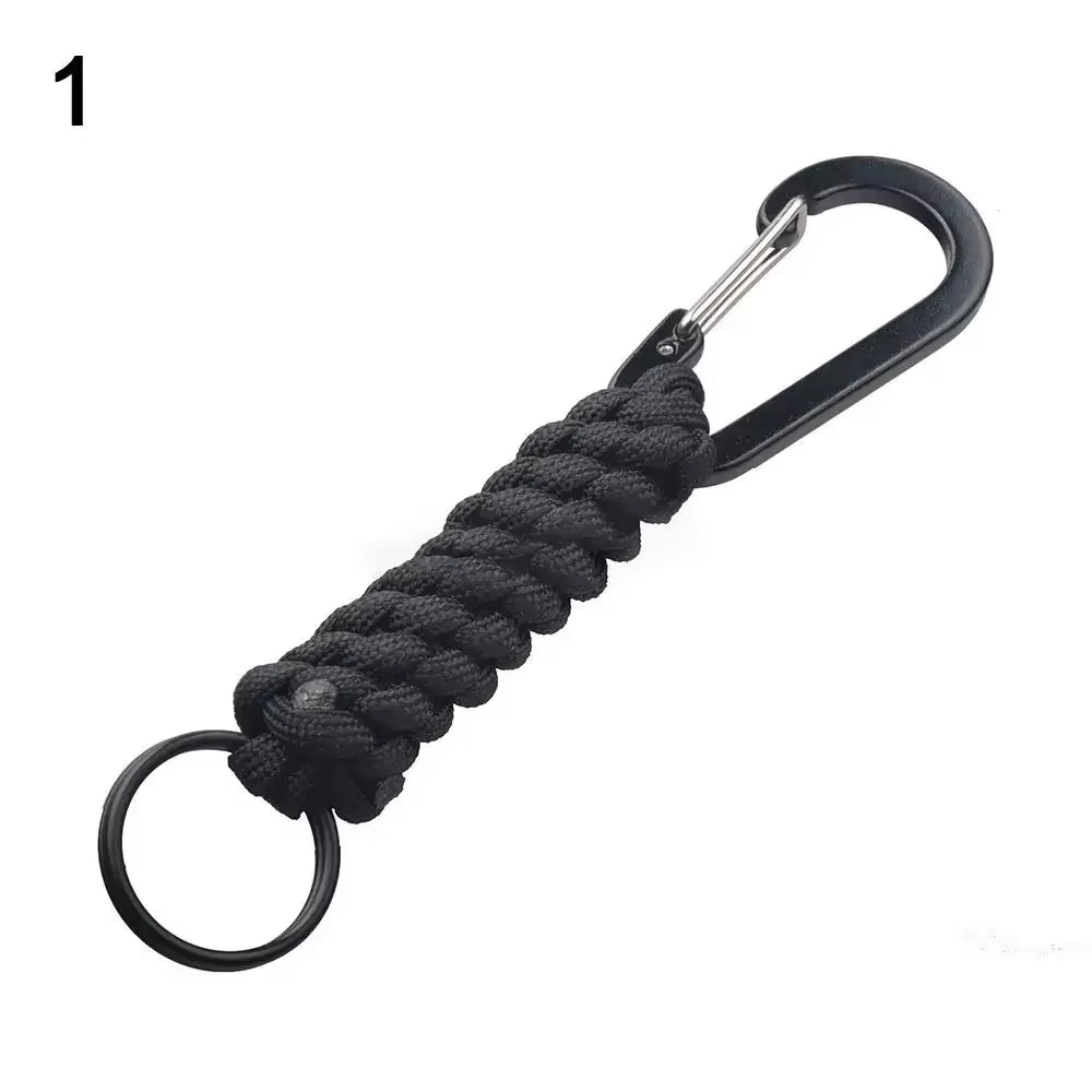 Outdoor Keychain Key Ring Pendant Camping Paracord Cord Rope Camping Survival Kit Emergency Knot Bottle Opener Key Chain