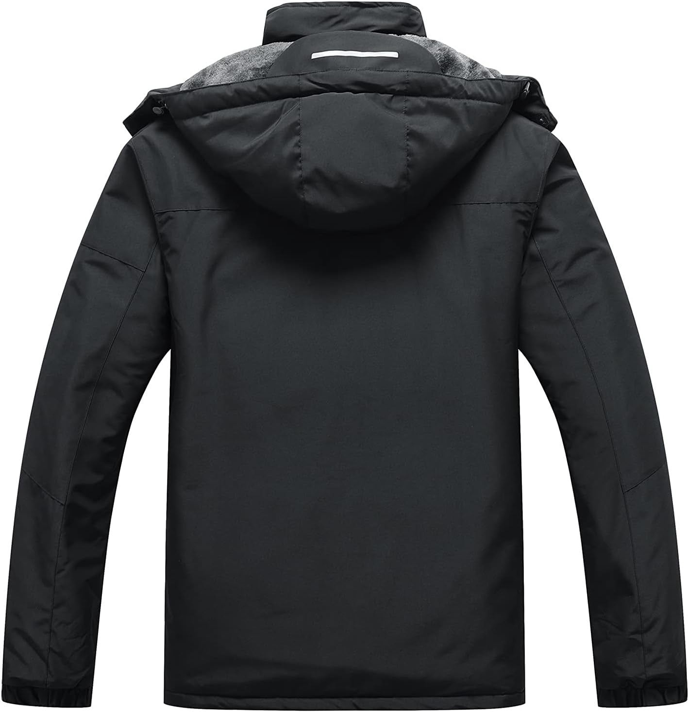 Men's Waterproof Ski Jacket - Insulated Winter Coat with Hood