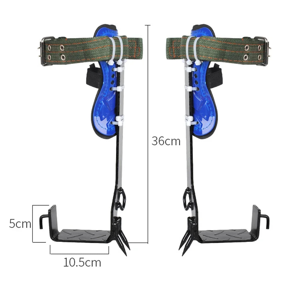 Tree Pole Climbing Spike Set Climbing Spurs with Safety Belt Rope Adjustable Climbing Tools Outdoor Tools Multitool