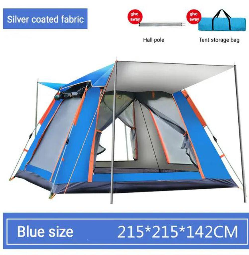 Quick setup family camping tent, open in minutes, easy installation