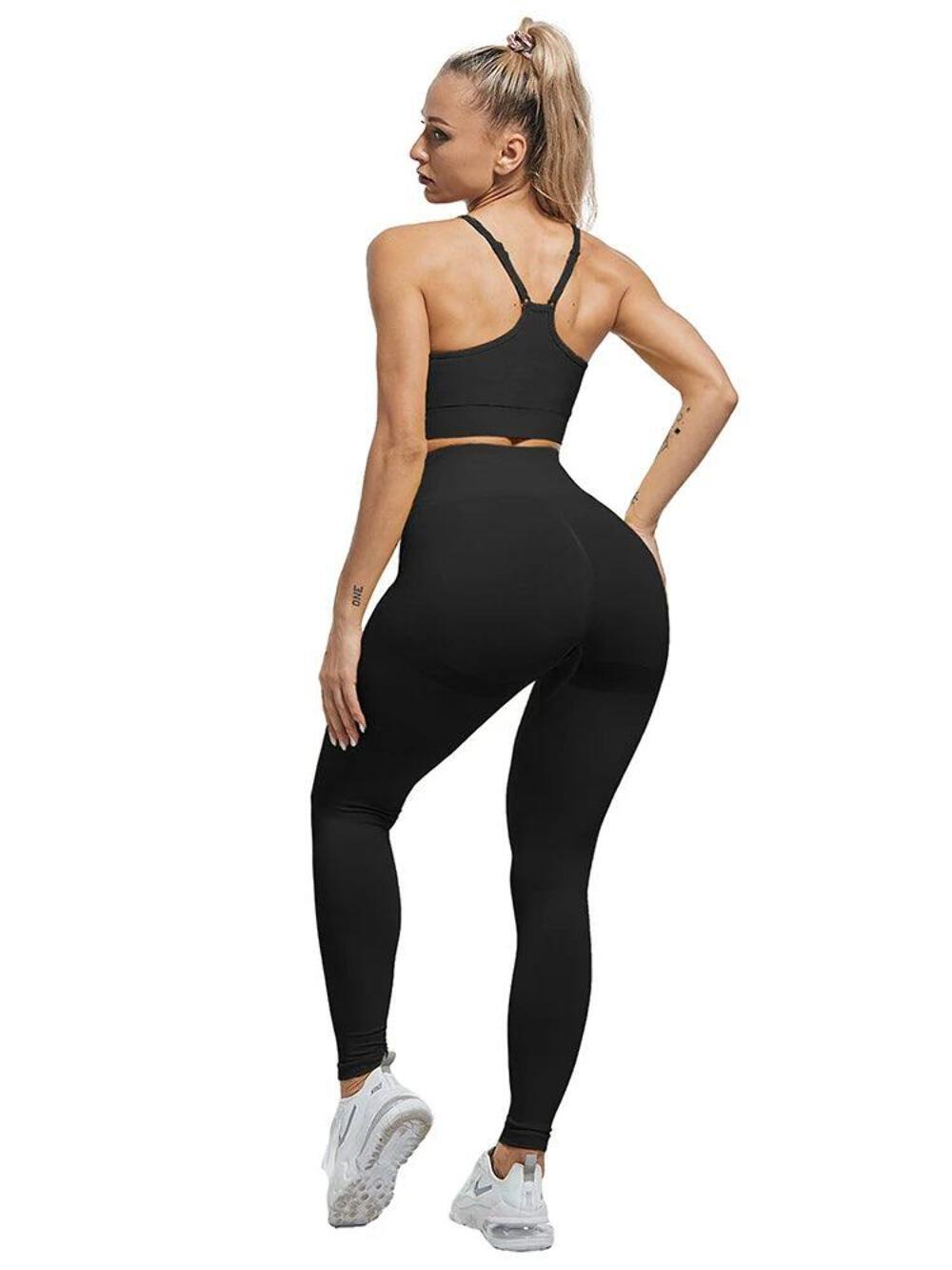 Curve-Enhancing BootyBoost Leggings - Black High-Waisted Workout Pants