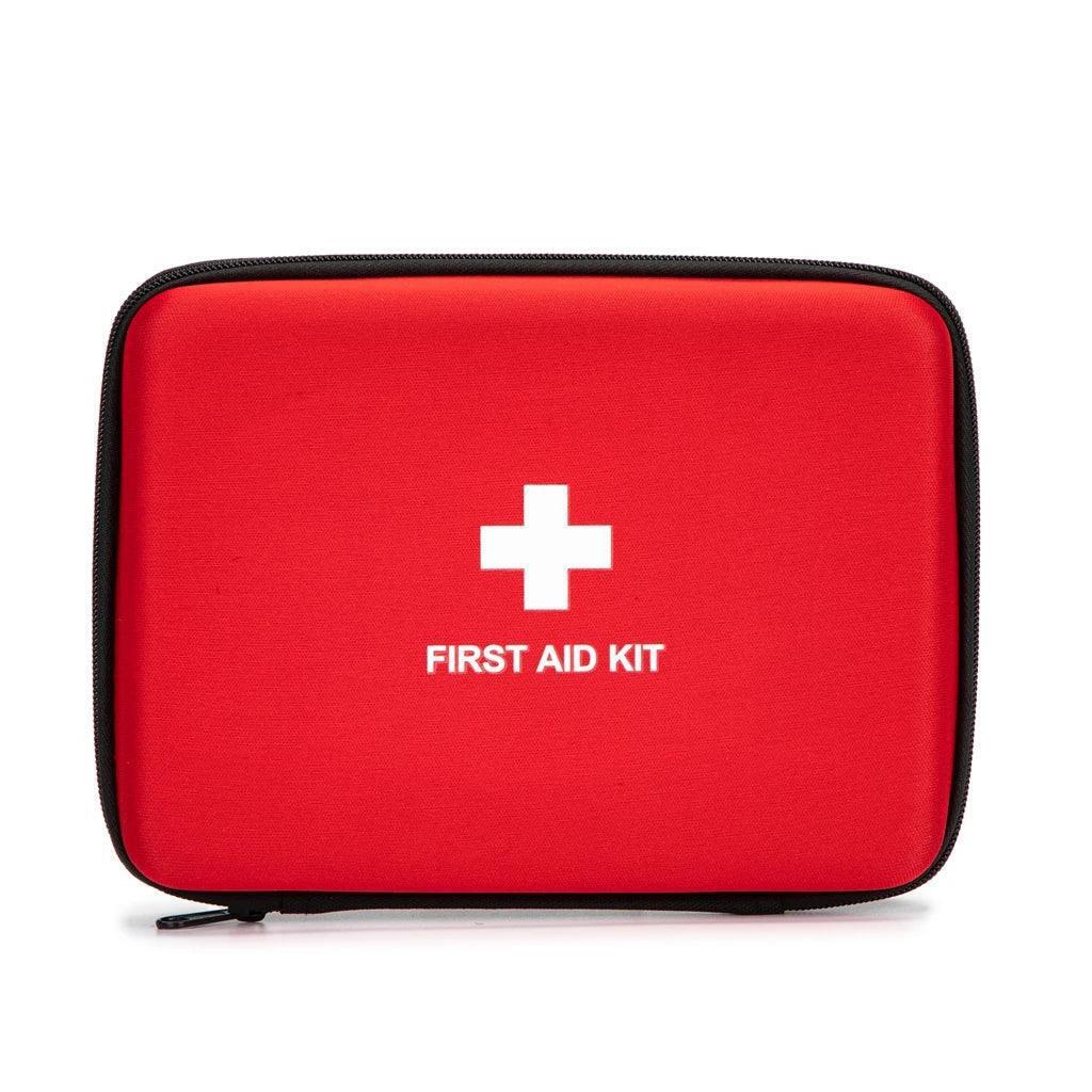 Compact Travel First Aid Kit with essential safety supplies