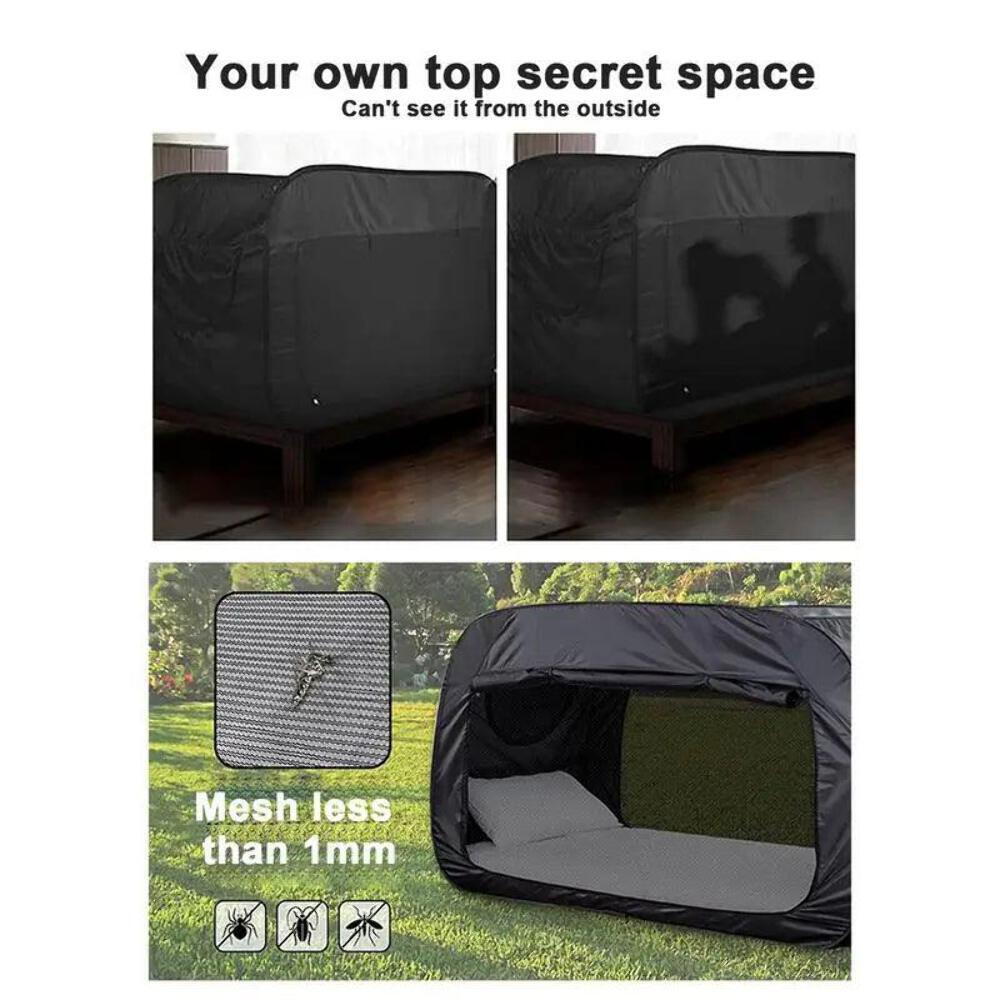 Compact Privacy Bed Tent for cozy, private sleep space