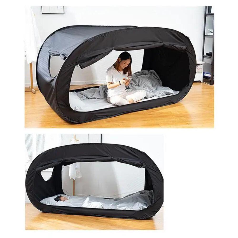 Compact privacy bed tent, cozy enclosed sleeping space for privacy and comfort.