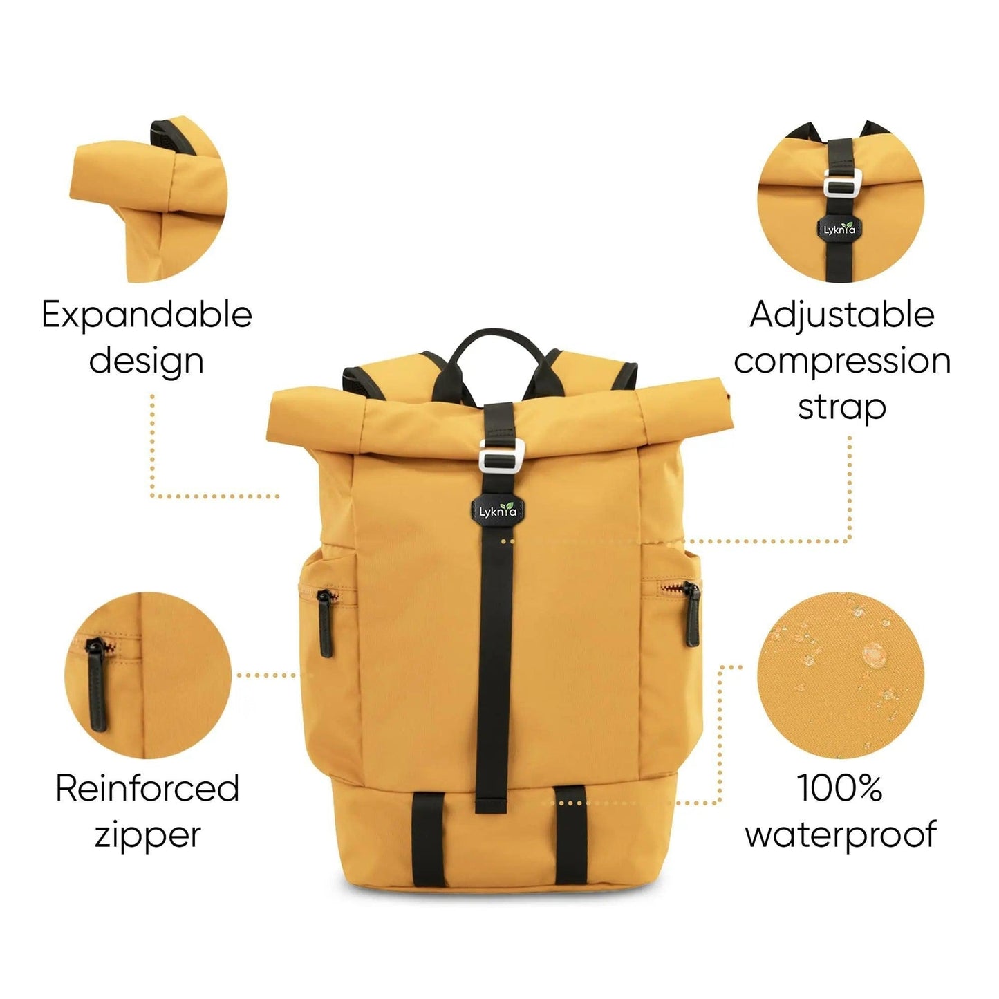 Waterproof & Ultra Lightweight Rolltop Backpack