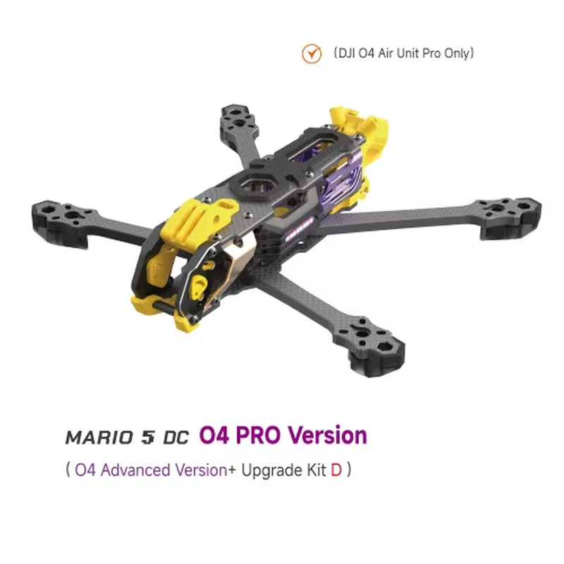 Speedybee Mario 5 Frame 5 Inch DC / XH Version with Carbon Fiber Plate FPV Freestyle RC Racing Drone for O3 / O4 PRO