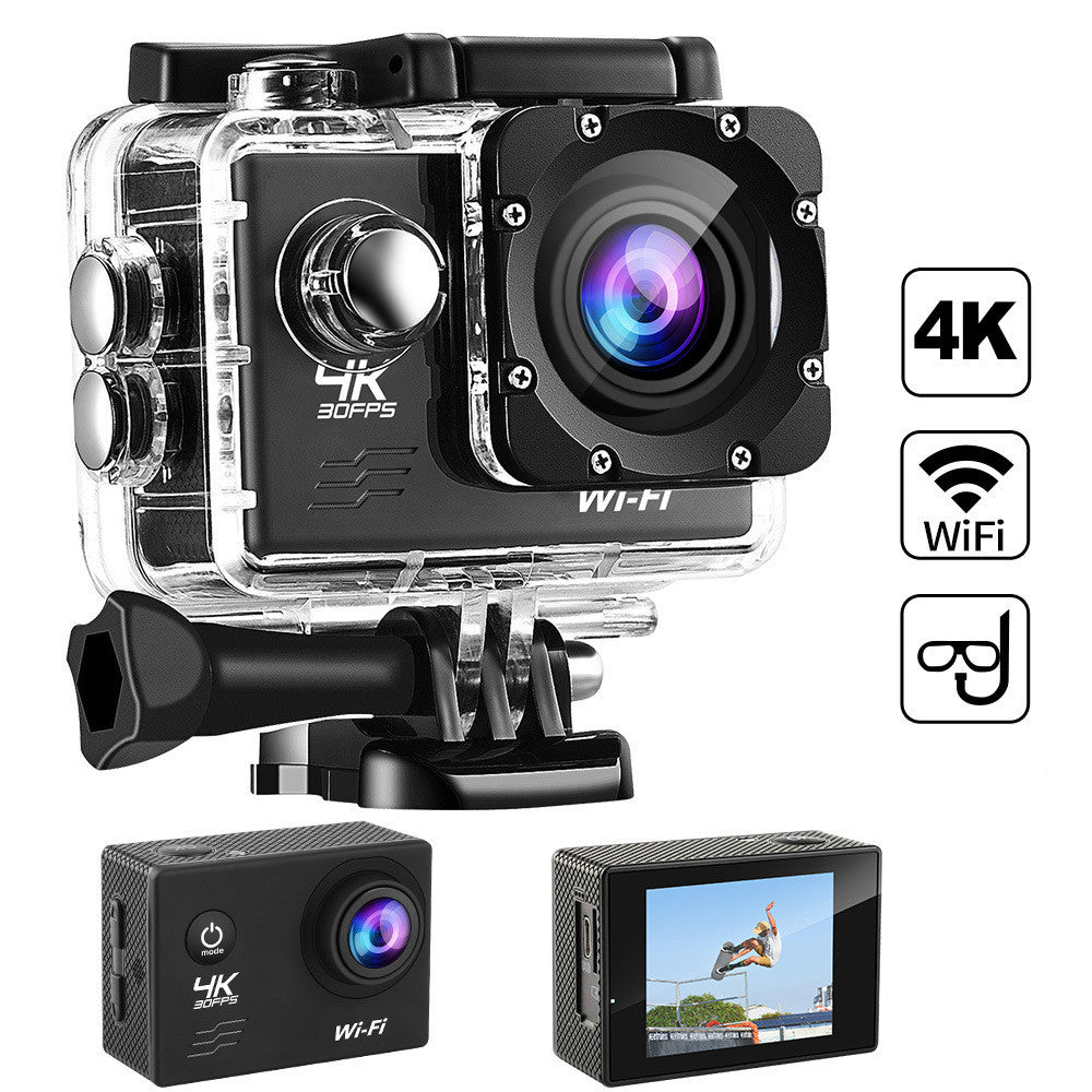 4K Waterproof Action Camera - Perfect for Outdoor Sports, Diving & Helmet Use