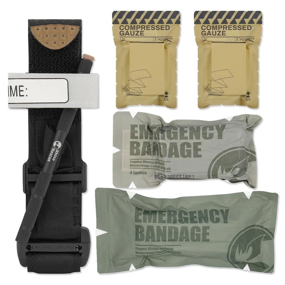 Trauma Kit - Emergency Medical Tourniquet Bandage First Aid Tactical Survival Gear for Outdoor Emergency
