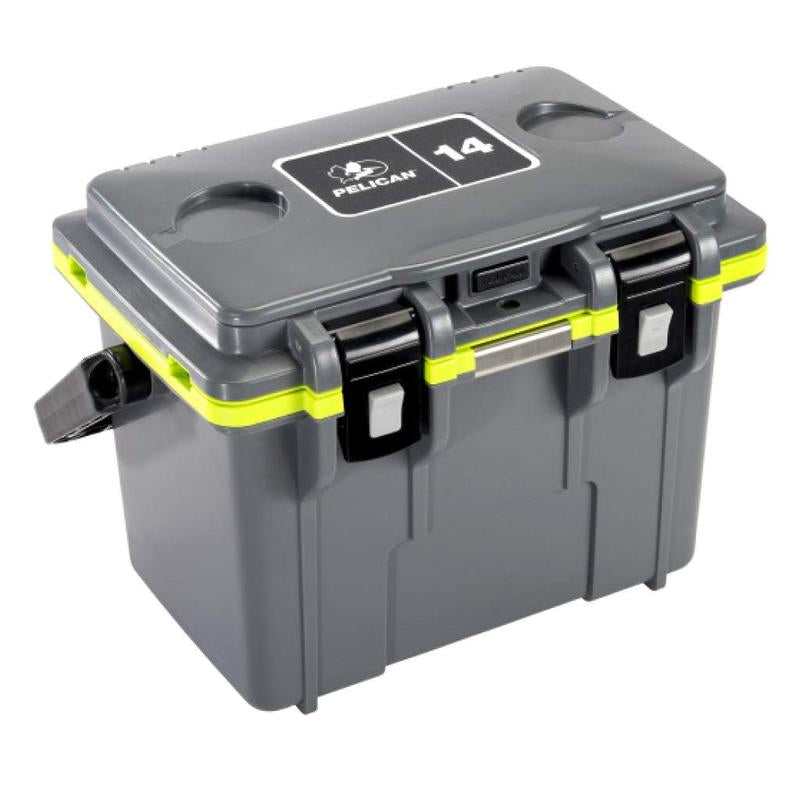 Pelican 14QT Personal Lunch Box Cooler & Dry Box with 3-Year Warranty Insulated Tableware Insulated Tableware