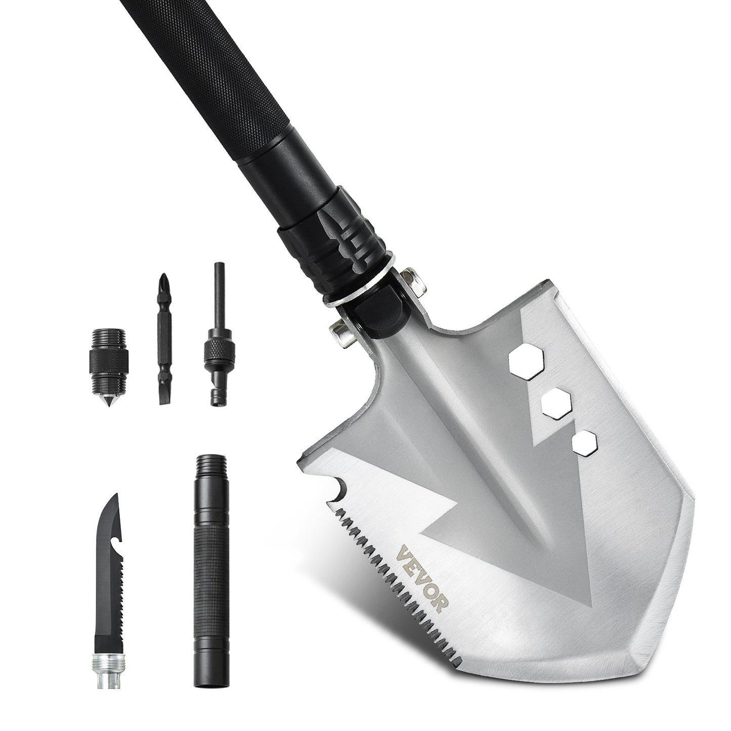 VEVOR Survival Schaufel 8 in 1 Camping-Schauf