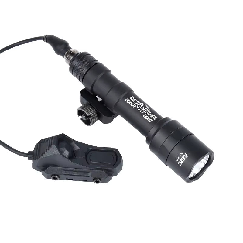 Surefir M300 M600 Tactical Flashlight with AXON Dual Function Remote Pressure Switch for 20mm Rail - Ideal for Hunting & Airsoft