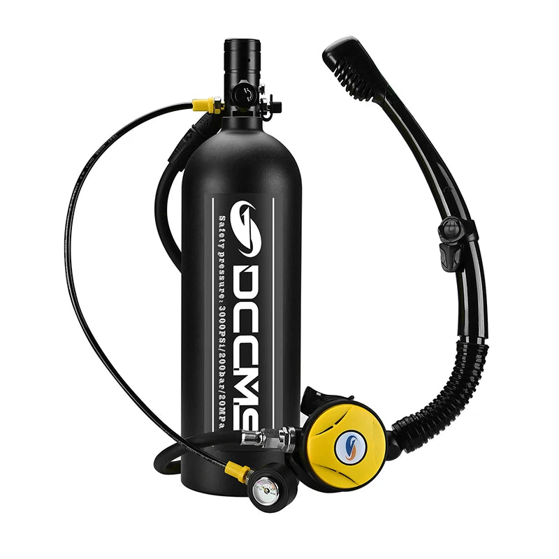 Lightweight 2L Men's Waterproof Scuba Tank, durable and sleek design.