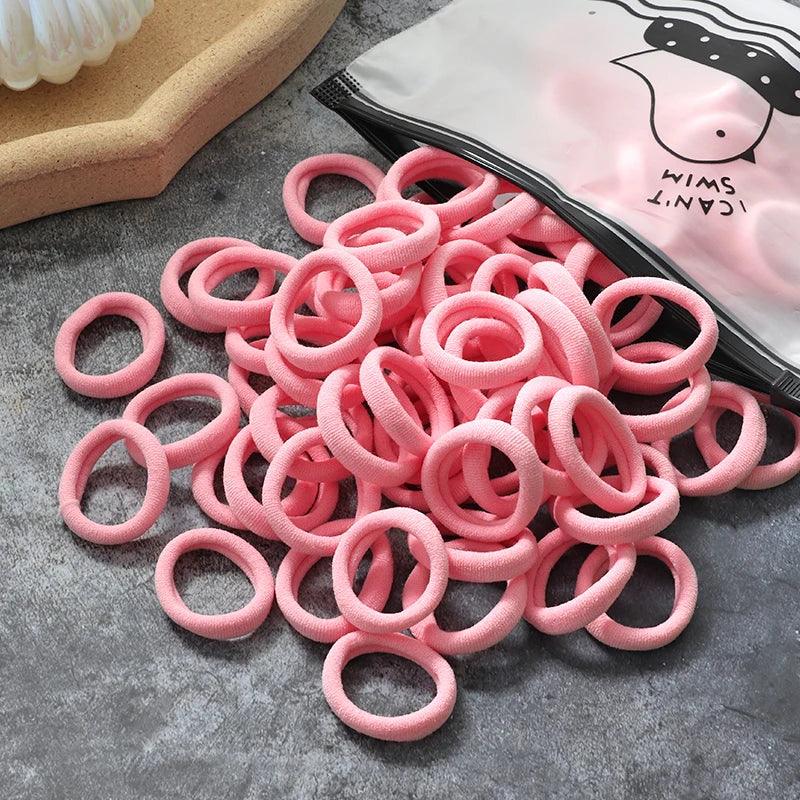 Vibrant Hair Bands Set for stylish hairstyles.