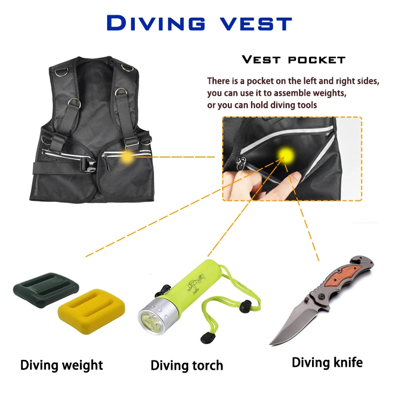 Lightweight 2L waterproof scuba tank for men, durable design