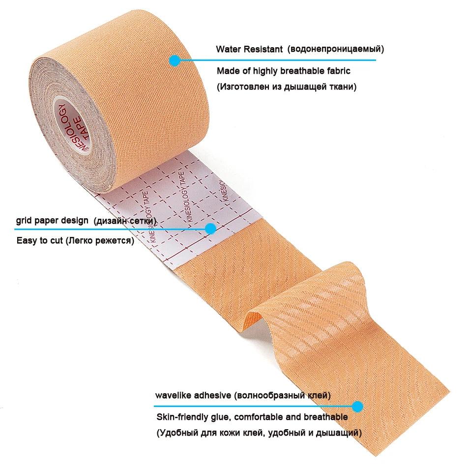 Men's Elastic Cotton Kinesiology Tape for Enhanced Performance