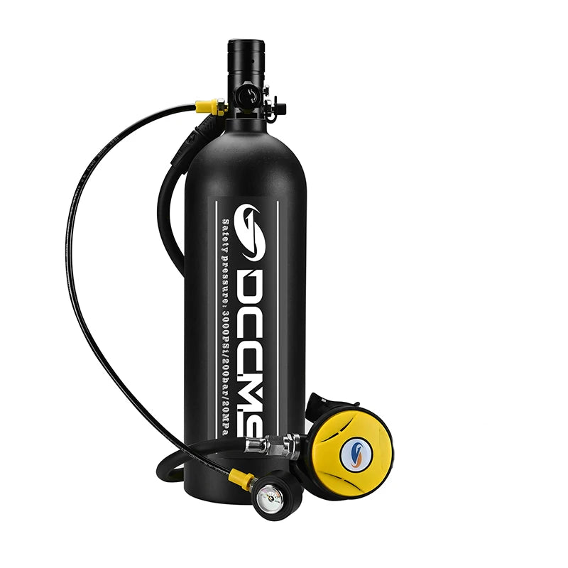 "Lightweight 2L Waterproof Scuba Tank for Men, Diving Equipment"