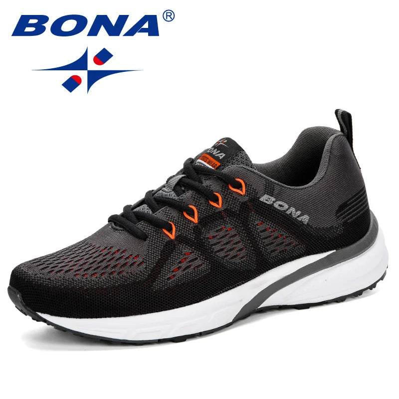 Men's Waterproof Breathable Running Shoes, Comfortable Fit
