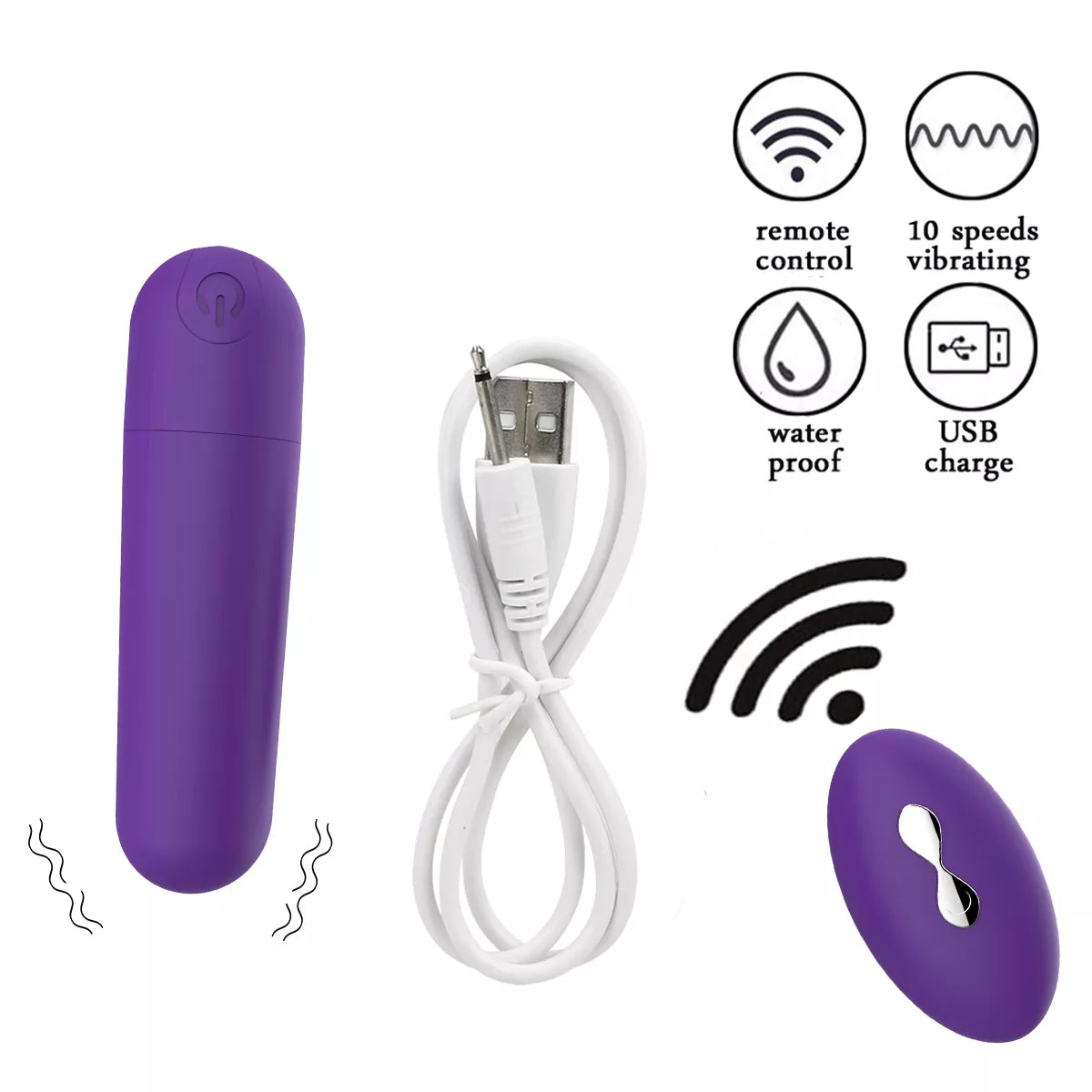 Vibrating Panties 10 Function Remote Control Rechargeable