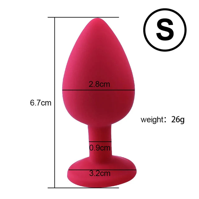 S/M/L Silicone Anal Plug Butt Plug