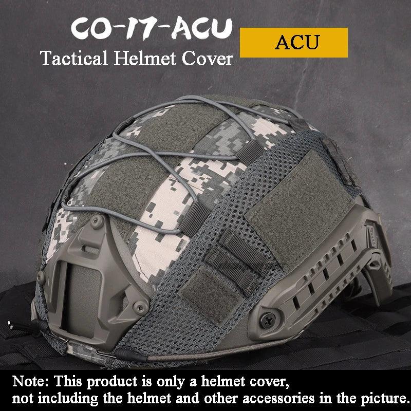 Durable Tactical Helmet Cover for Fast Helmets - Camouflage Design