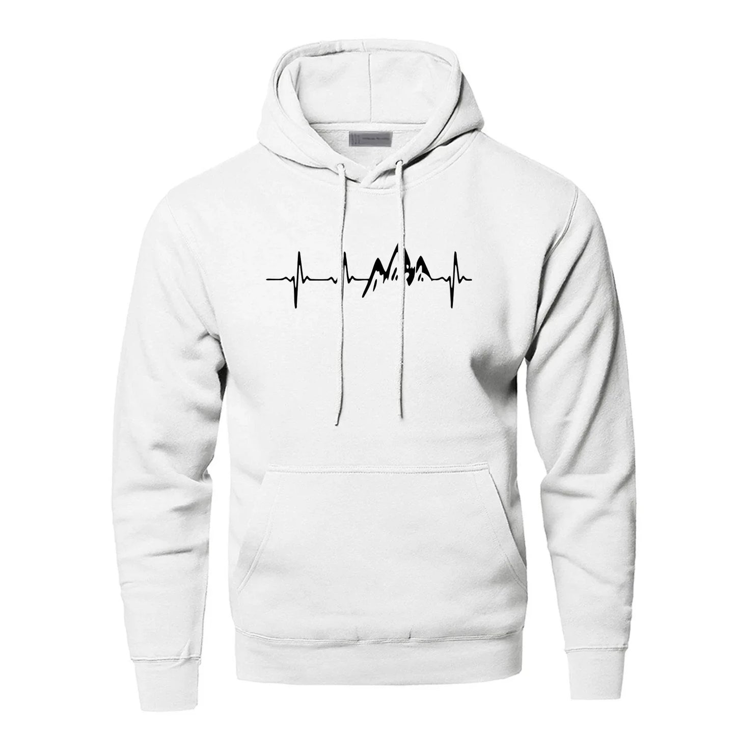 "Men's Black/Grey Waterproof Mountain Hoodie, Outdoor Apparel"