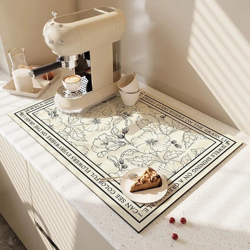 Men's durable synthetic velour non-slip waterproof kitchen mat.
