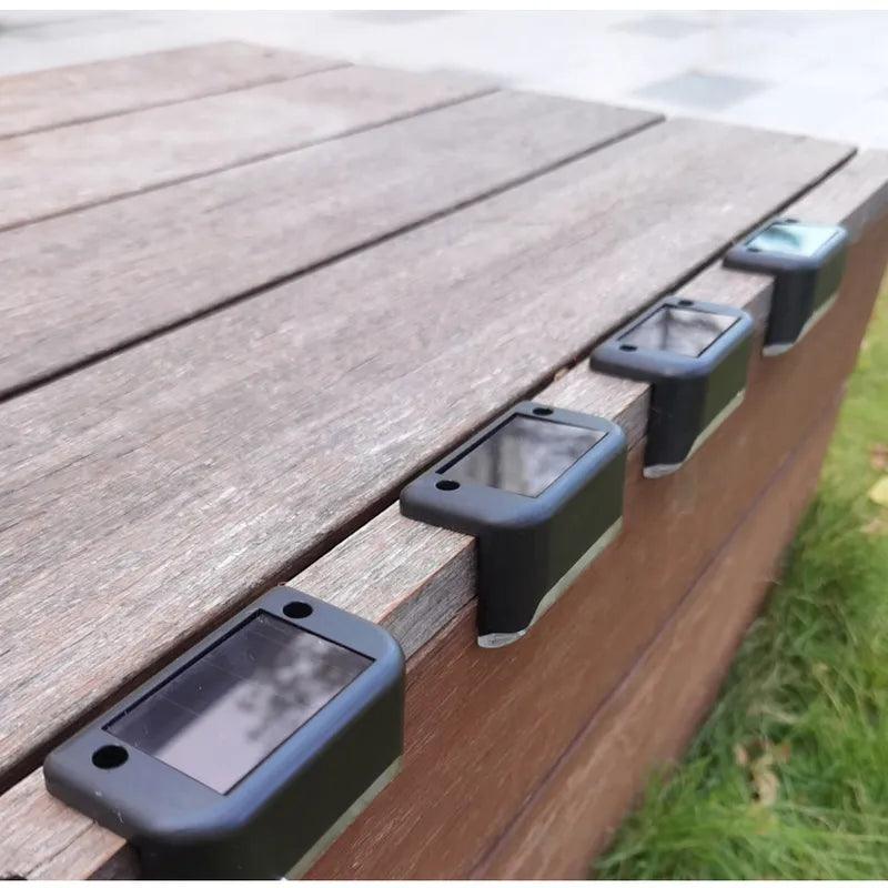 Efficient LED solar stair lights for enhancing outdoor safety