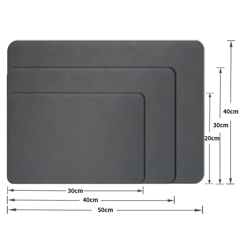 Men's Waterproof Non-Slip Kitchen Mat, Durable Synthetic Velour, Rubber