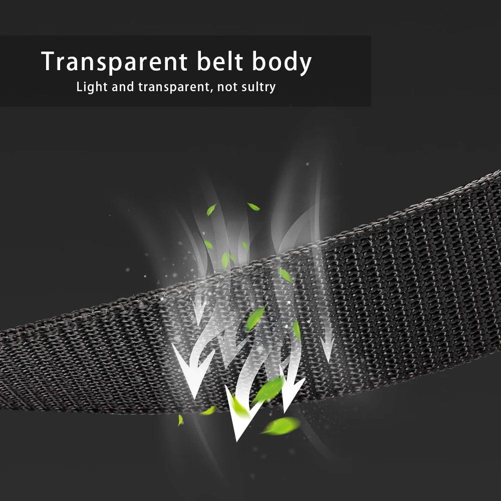Survival nylon belt for durable and breathable gear