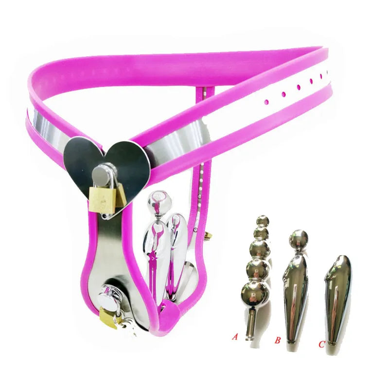 Female Chastity Belt Anal Plug Underwear