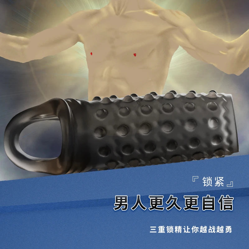 Sex Toys for Men Delay Condom Penis Sleeve Extension