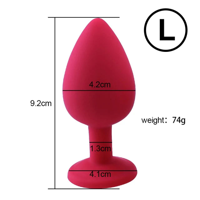 S/M/L Silicone Anal Plug Butt Plug