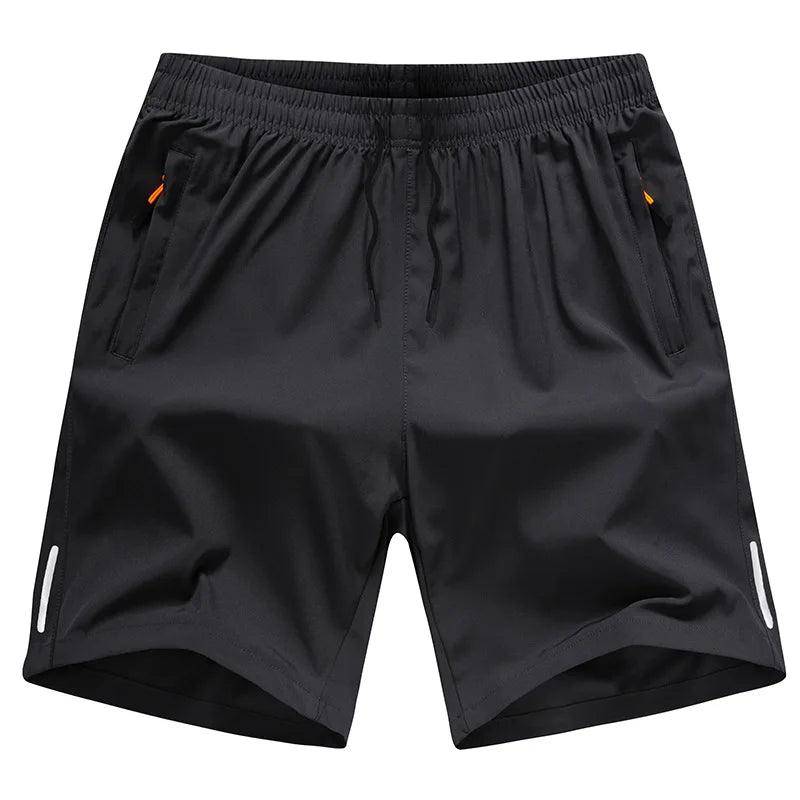 Lightweight quick-dry men's beach shorts on display