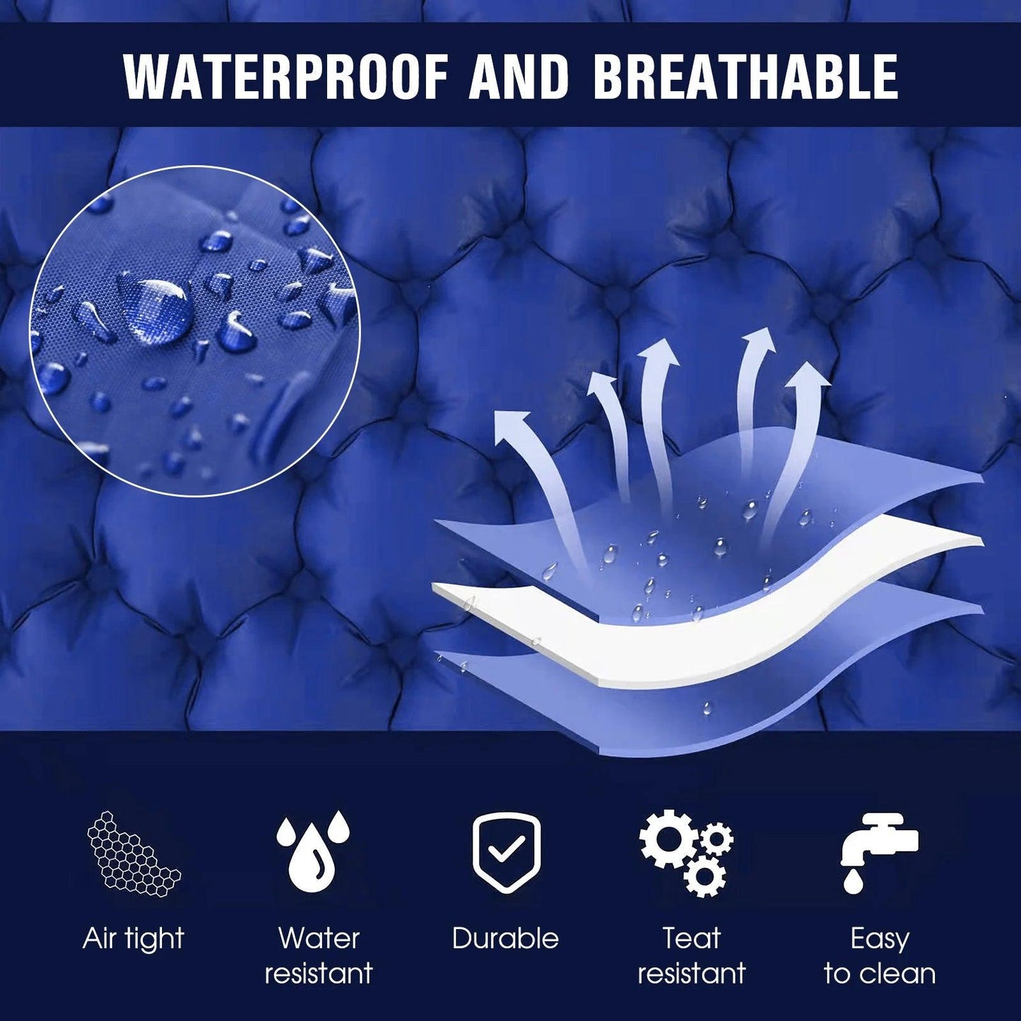 Tomshoo Inflatable Camping Mat - Outdoor Adventure Comfort