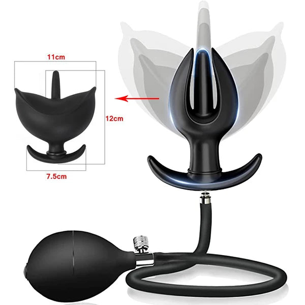 Inflatable Butt Plug With Pump