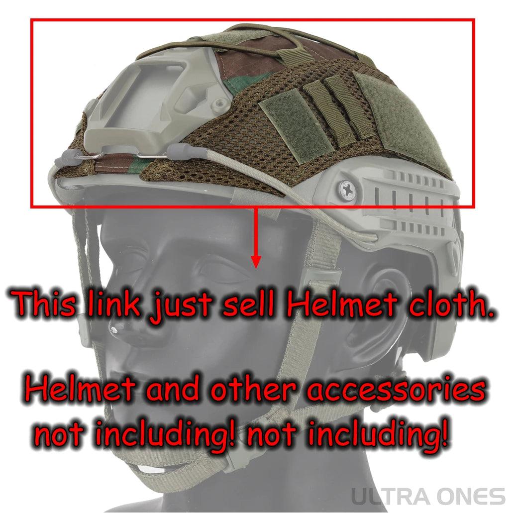 Durable Tactical Helmet Cover for Fast Helmets - Camouflage Design