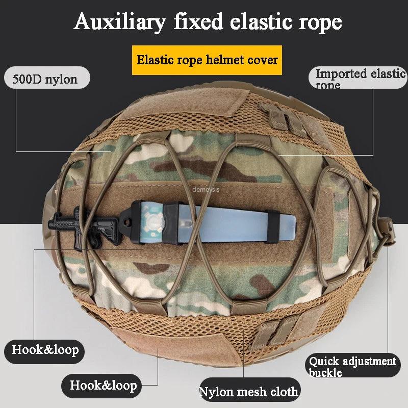 Durable Tactical Helmet Cover for Fast Helmets - Protective Gear Accessory
