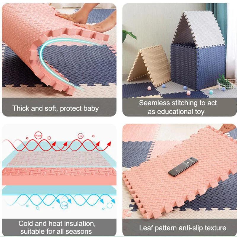 Colorful Kids Puzzle Mat Set - 16/24pcs, 30cm, educational toy for children