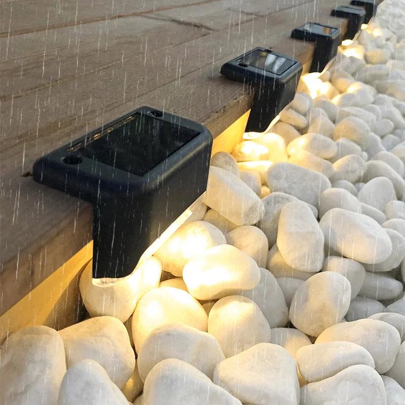 Efficient LED Solar Stair Lights for Outdoor Safety