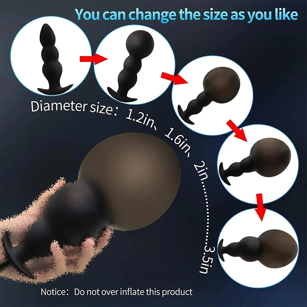 Inflatable Butt Plug With Pump