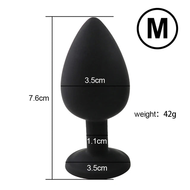 S/M/L Silicone Anal Plug Butt Plug