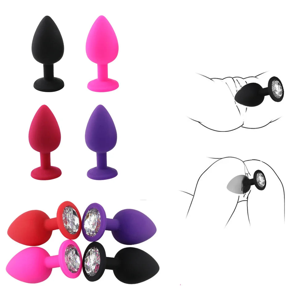 S/M/L Silicone Anal Plug Butt Plug
