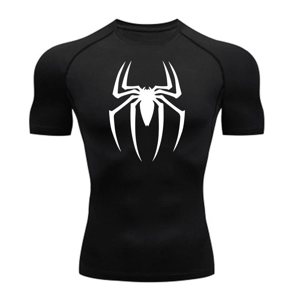 Men's Spiderman Compression Shirt for UV Protection
