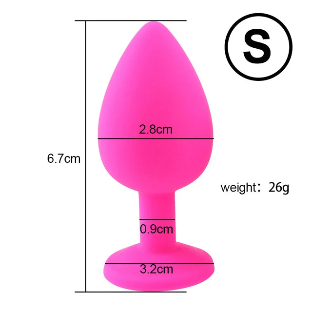S/M/L Silicone Anal Plug Butt Plug