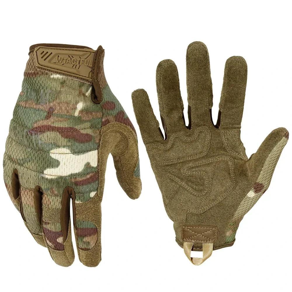 Men's Tactical Waterproof Outdoor Gloves, durable grip design