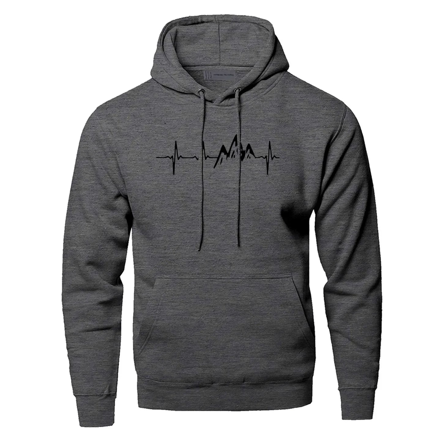 Men's Black and Grey Waterproof Mountain Hoodie