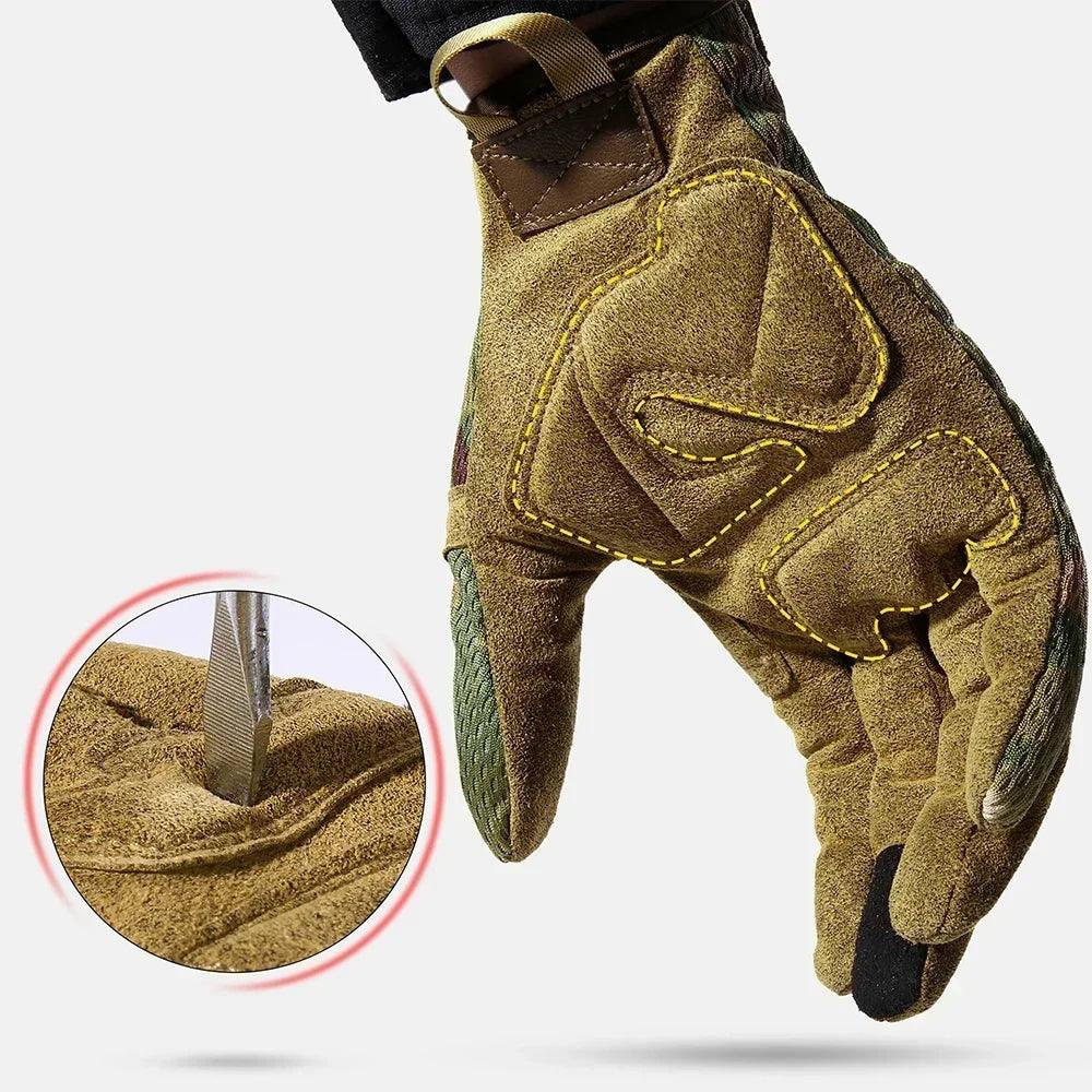 Men's Tactical Waterproof Outdoor Gloves in Black