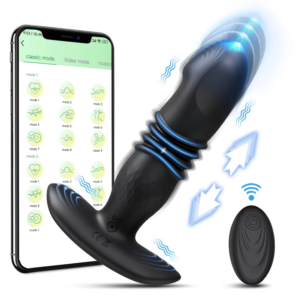 Vibrating Butt Plug Remote Sex Toy for Women Anal Prostate Massager