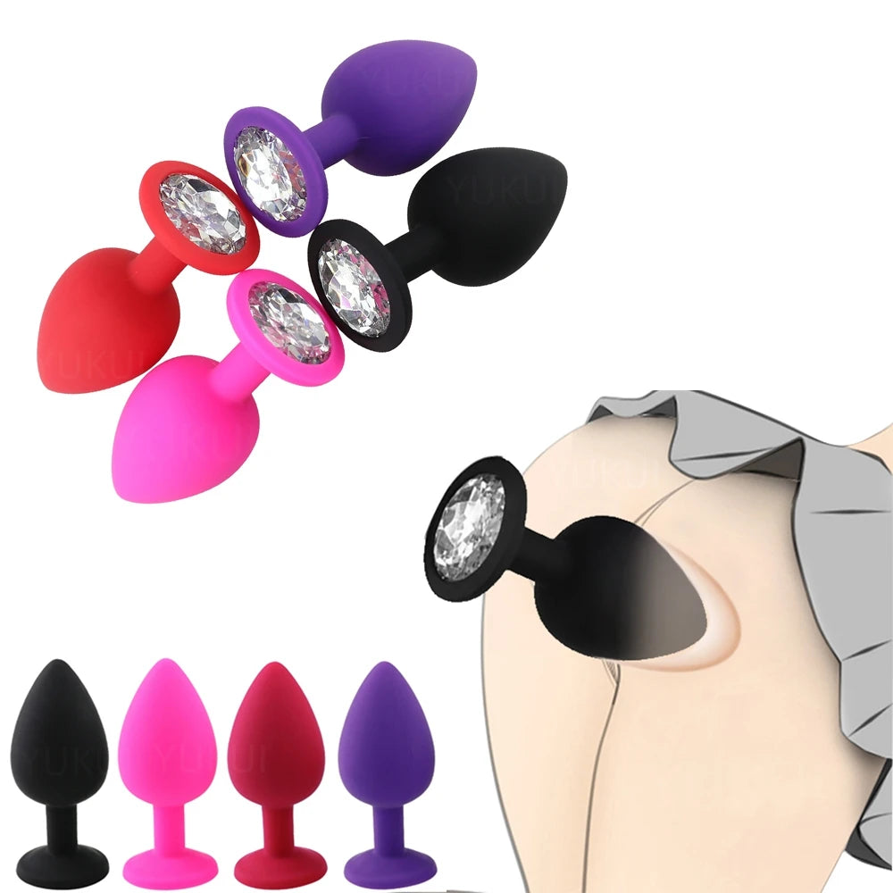 S/M/L Silicone Anal Plug Butt Plug