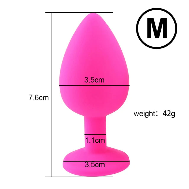 S/M/L Silicone Anal Plug Butt Plug